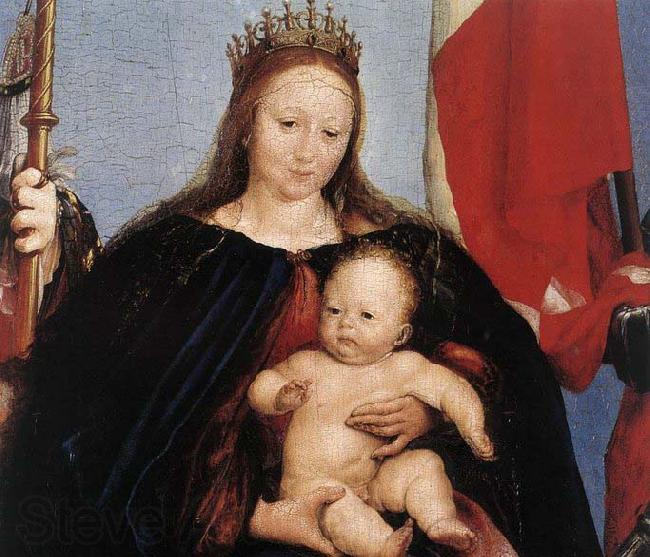 HOLBEIN, Hans the Younger The Solothurn Madonna France oil painting art